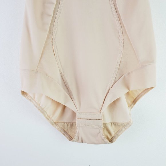 Maidenform Nude Bodysuit w/ Adjustable Crotch & Shoulder Straps Sz S - Picture 6 of 8